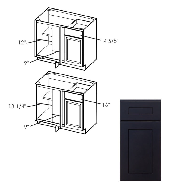 Shaker Blind Corner Base Cabinet - Available in 36" & 42" Widths