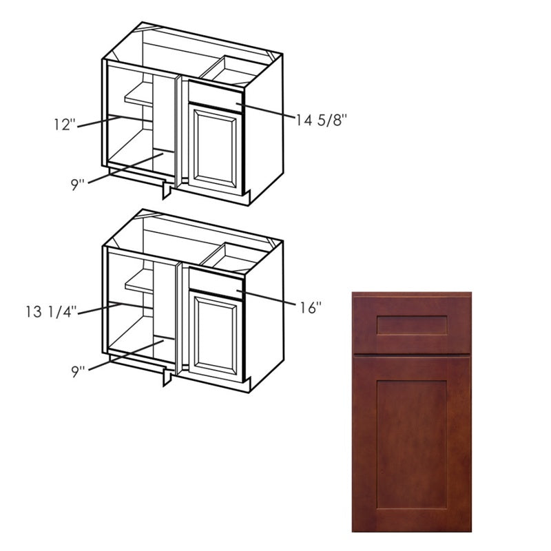 Shaker Blind Corner Base Cabinet - Available in 36" & 42" Widths