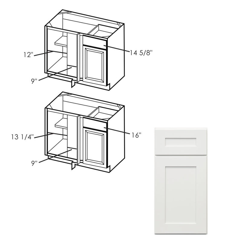 Shaker Blind Corner Base Cabinet - Available in 36" & 42" Widths