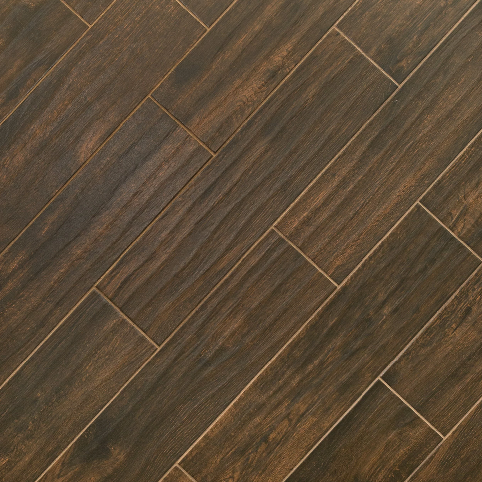 Burton Walnut 6x24 Porcelain Tile - Single Carton