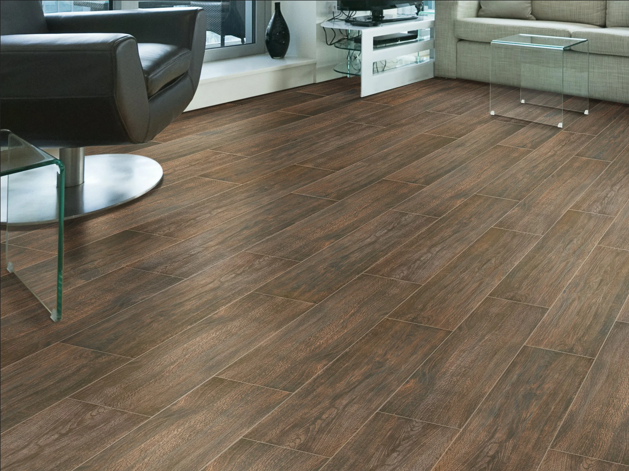 Burton Walnut 6x24 Porcelain Tile - Single Carton